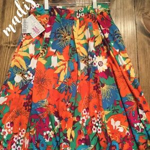 LuLaRoe Madison skirt NWT floral